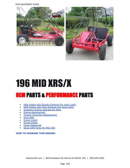 GokartsUSA-2016 Catalog - Go Karts | Mini Bikes | ATV | plus 11,000 Parts