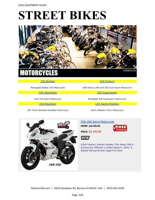 GokartsUSA-2016 Catalog - Go Karts | Mini Bikes | ATV | plus 11,000 Parts