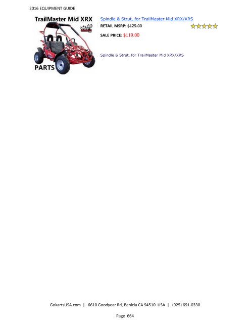 GokartsUSA-2016 Catalog - Go Karts | Mini Bikes | ATV | plus 11,000 Parts