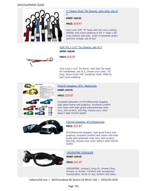 GokartsUSA-2016 Catalog - Go Karts | Mini Bikes | ATV | plus 11,000 Parts