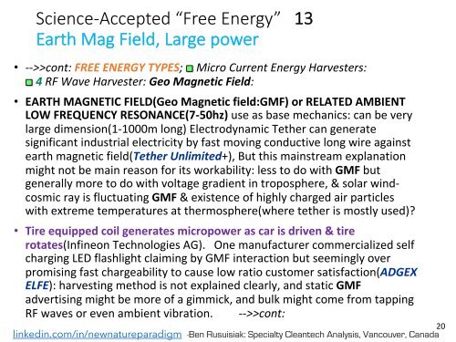 Cold fusion, Tesla, Scalar wave, Torsion field, "Free energy", "Over-unity"..= Really All Pseudo Science? The Coming Paradigm Shift in Commercialized Cleantech Energy With Controversial Geo-Socio-Financial Ramifications