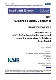 SEC Sustainable Energy Citizenship REPORT ... - the project SEC!