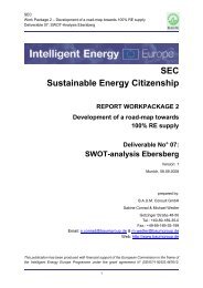 SEC Sustainable Energy Citizenship REPORT ... - the project SEC!