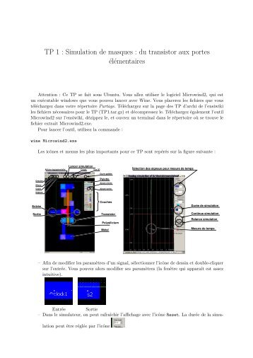 TP 1 : Simulation de masques : du transistor aux portes ... - Ensiwiki
