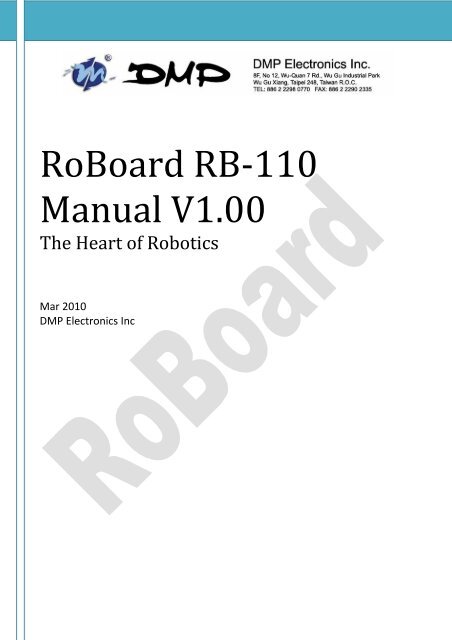 RB-110 Users Manual - RoBoard