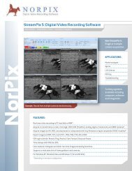 StreamPix 5: Digital Video Recording Software - I-cube Image ...