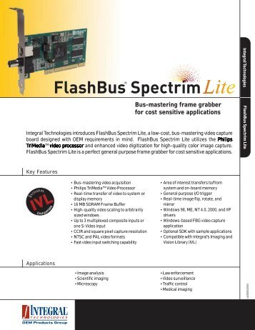 Bus-mastering frame grabber for cost sensitive applications