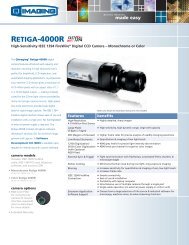RETIGA-4000R - I-cube Image Analysis and Processing