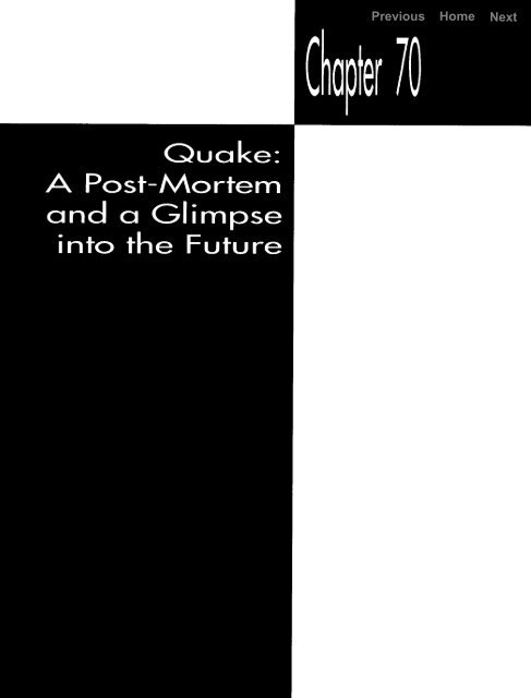 quake: a post-mortem and a glimpse into the future