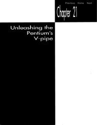 unleashing the pentium's V-pipe