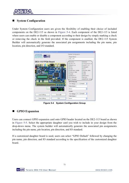 DE2-115: User Manual