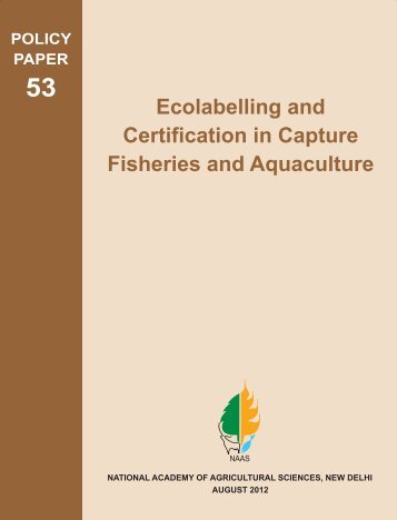 Ecolabelling and Certification in Capture Fisheries and Aquaculture