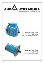 axial piston pump ahp pv-20 - AHP Hydraulika