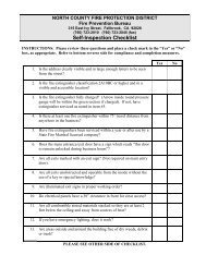 Business Self-Inspection Checklist - North County Fire Protection ...