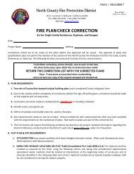 Plan Check Form - North County Fire Protection District