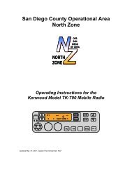 Kenwood TK-790 Mobile Radio Operation Handbook - North County ...