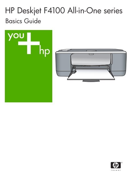 HP Deskjet F4100 All-in-One series Basics Guide - Hewlett Packard