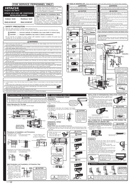 hitachi installation service