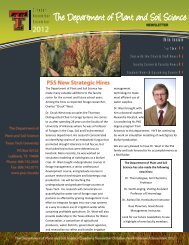 October/November/December - Department of Plant & Soil Science