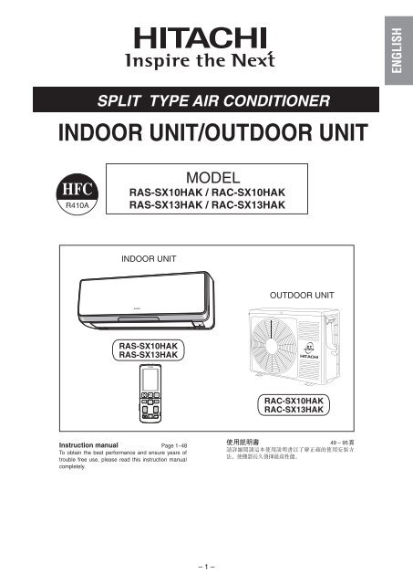 1 Hitachi Air Conditioning Products