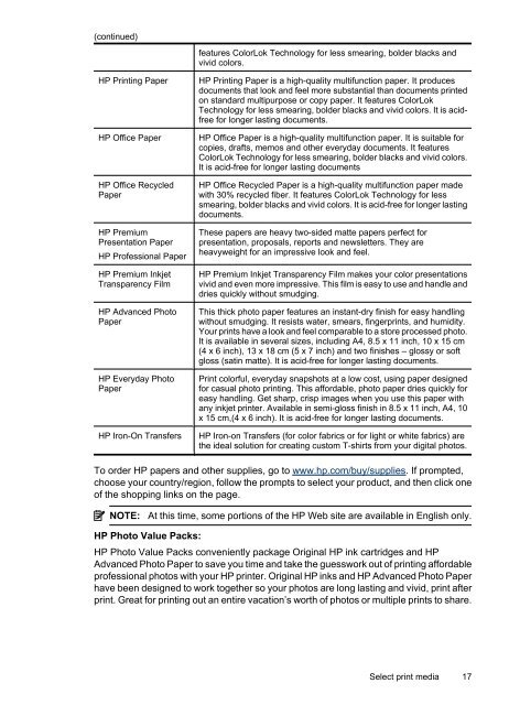 HP Officejet 6000 (E609) Printer Series User Guide - IT Info