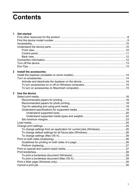 HP Officejet 6000 (E609) Printer Series User Guide - IT Info