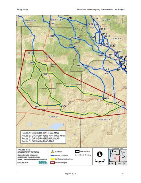 Siting Study - Boardman to Hemingway Transmission Line Project