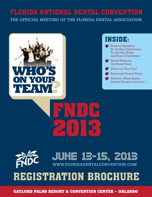 registration brochure - Florida National Dental Convention