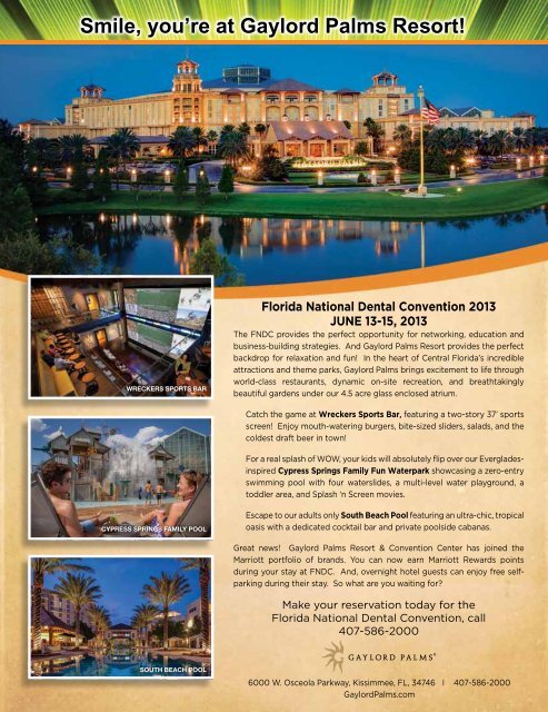 registration brochure - Florida National Dental Convention