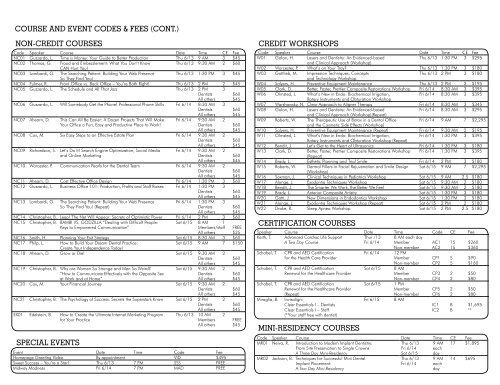 registration brochure - Florida National Dental Convention