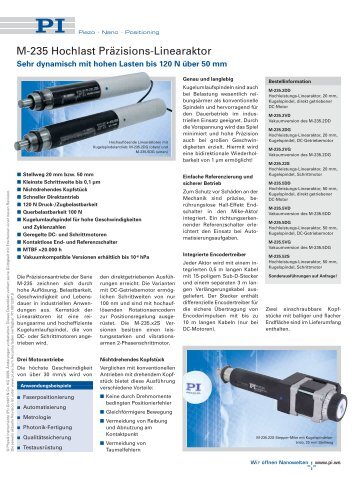 M-235 PDF-Datenblatt - PI