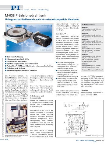 M-038 PDF-Datenblatt - PI