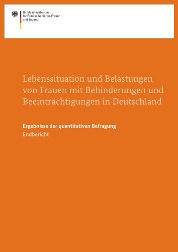 "Langfassung der Studie zur Lebenssituation von Frauen mit ...