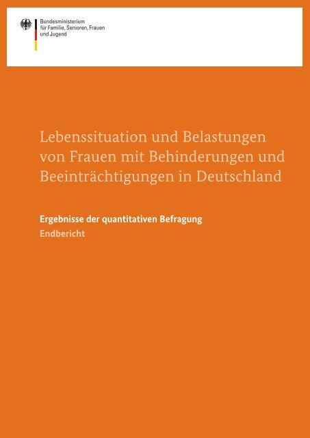 "Langfassung der Studie zur Lebenssituation von Frauen mit ...