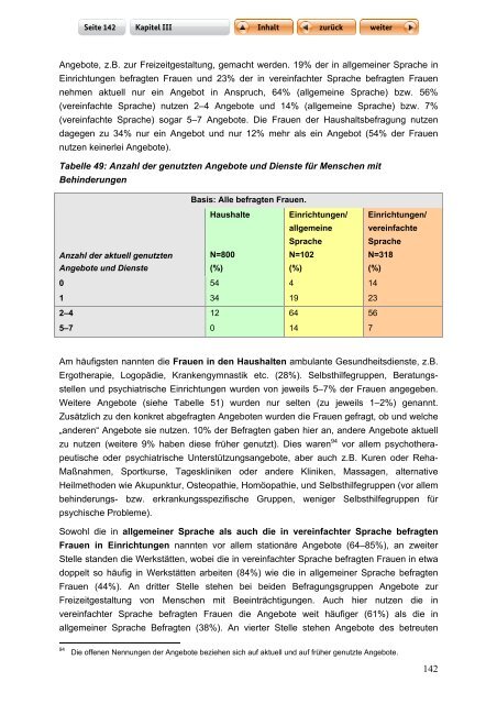 "Langfassung der Studie zur Lebenssituation von Frauen mit ...