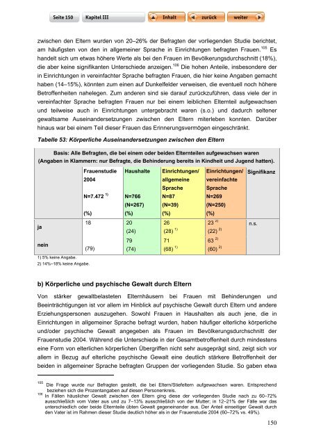 "Langfassung der Studie zur Lebenssituation von Frauen mit ...