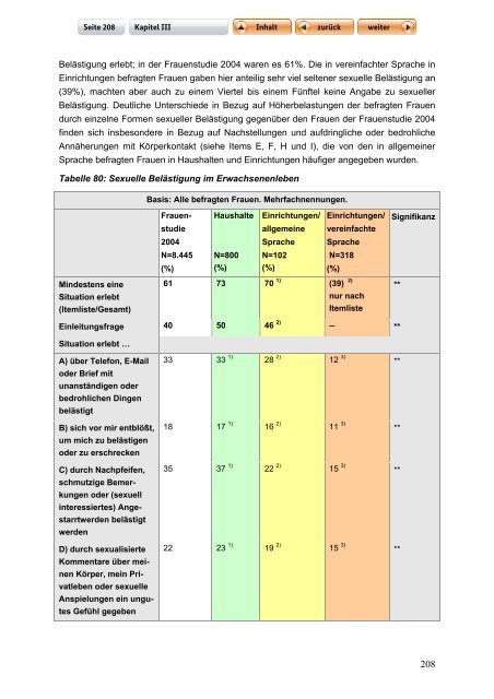 "Langfassung der Studie zur Lebenssituation von Frauen mit ...