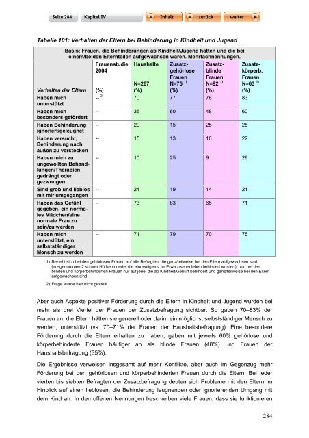 "Langfassung der Studie zur Lebenssituation von Frauen mit ...