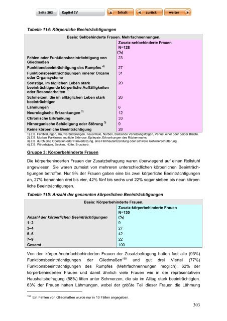 "Langfassung der Studie zur Lebenssituation von Frauen mit ...