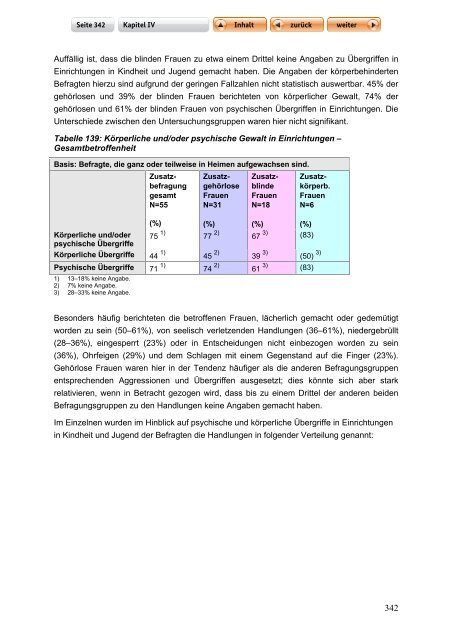 "Langfassung der Studie zur Lebenssituation von Frauen mit ...