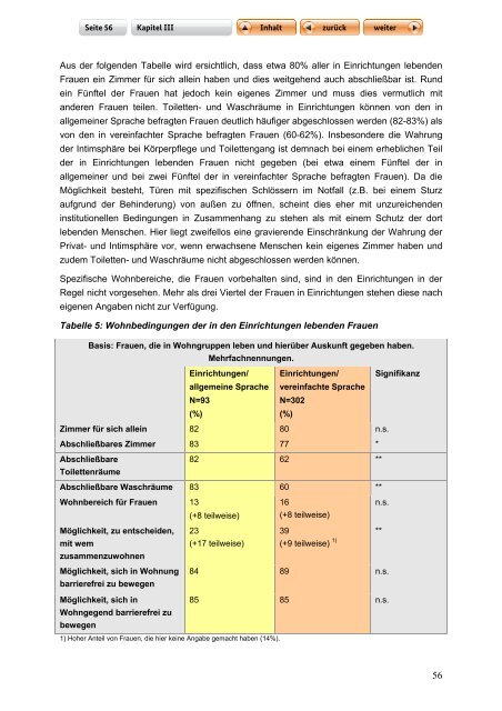 "Langfassung der Studie zur Lebenssituation von Frauen mit ...