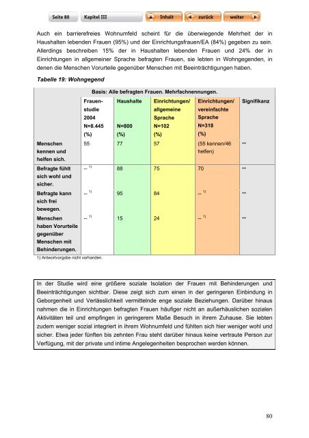 "Langfassung der Studie zur Lebenssituation von Frauen mit ...