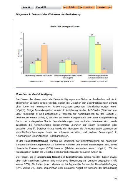 "Langfassung der Studie zur Lebenssituation von Frauen mit ...