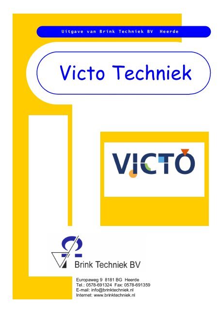 Folder VICTO Techniek - Brink Techniek