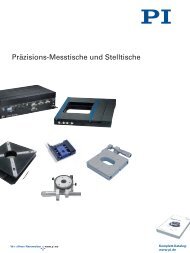 Katalog Messtische und Kreuztische - PI