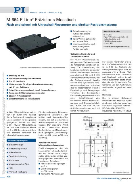 Katalog Messtische und Kreuztische - PI