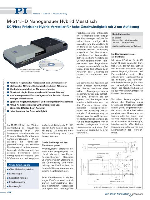 Katalog Messtische und Kreuztische - PI