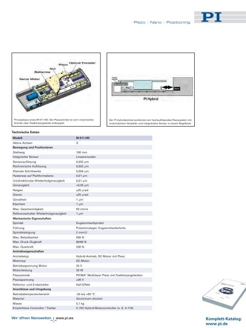 Katalog Messtische und Kreuztische - PI