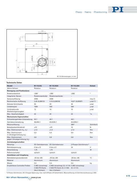 Katalog Messtische und Kreuztische - PI