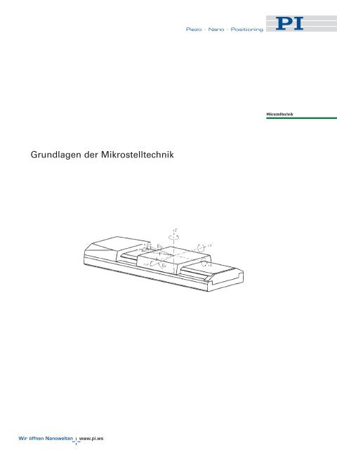 Katalog Messtische und Kreuztische - PI